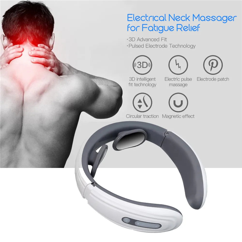 Electric Neck Massager – Magnetic Pulse Therapy