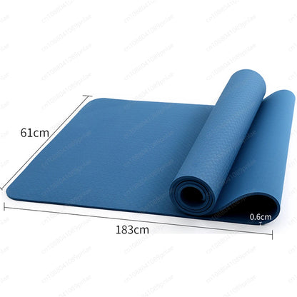 Non-Slip Yoga Mat with Alignment Lines