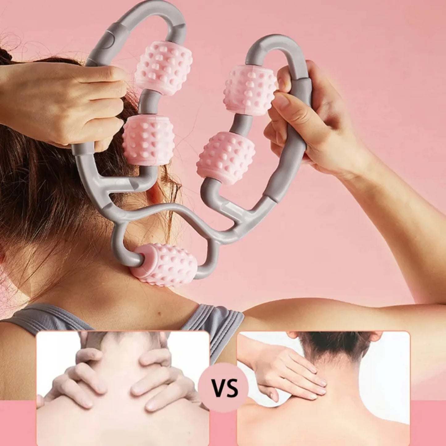 U-Shape 360° Massage Roller – Full Body Relief