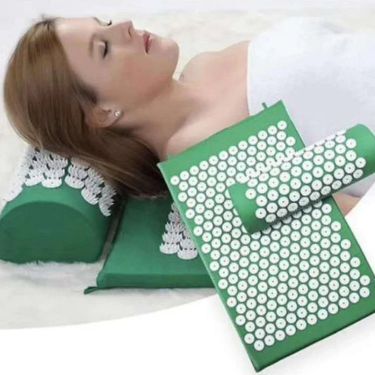 Acupressure Yoga Mat & Massage Cushion Set