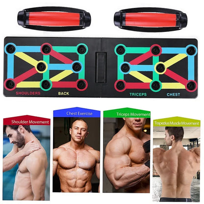 9-in-1 Push Up Board – Home Workout