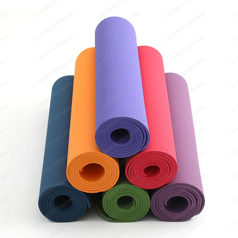 Non-Slip Yoga Mat with Alignment Lines