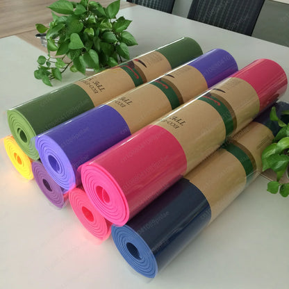 Non-Slip Yoga Mat with Alignment Lines