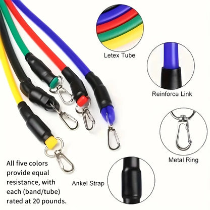 11-Piece Resistance Band Workout Set